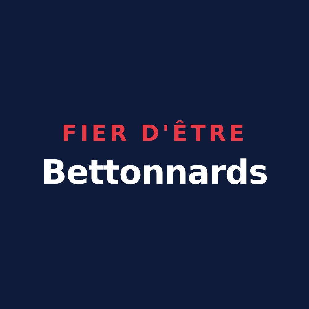 T-shirt « Fier d'être Bettonnards » — design pour Betton-Bettonet