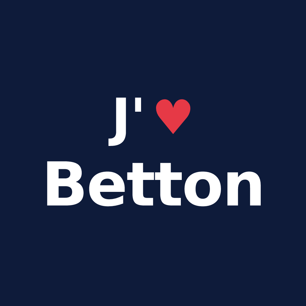 T-shirt personnalisé Betton — design « J'aime Betton » imprimé sur le t-shirt