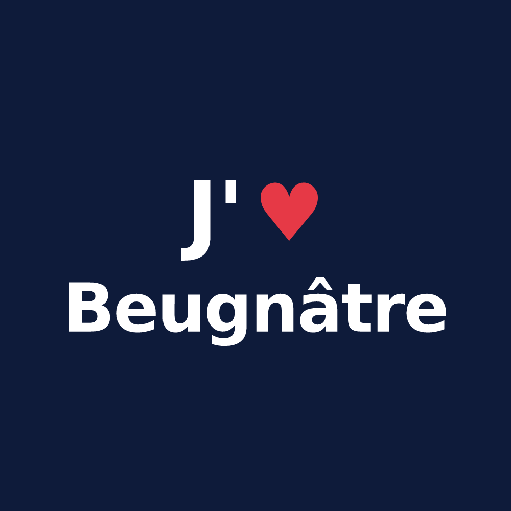 T-shirt personnalisé Beugnâtre — design J'aime Beugnâtre
