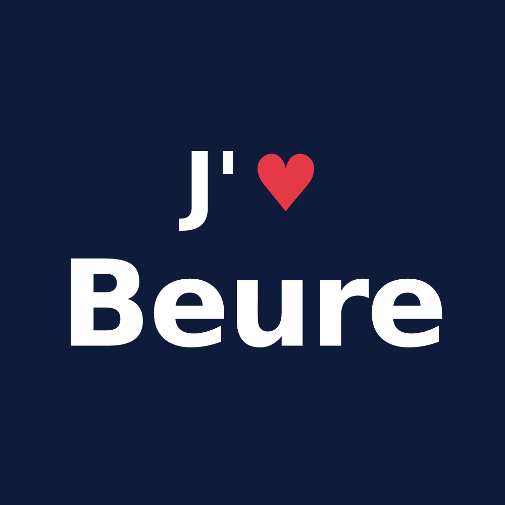 T-shirt personnalisé Beure — design J'aime Beure