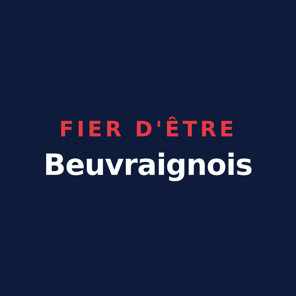 T-shirt « Fier d'être Beuvraignois » — design pour Beuvraignes