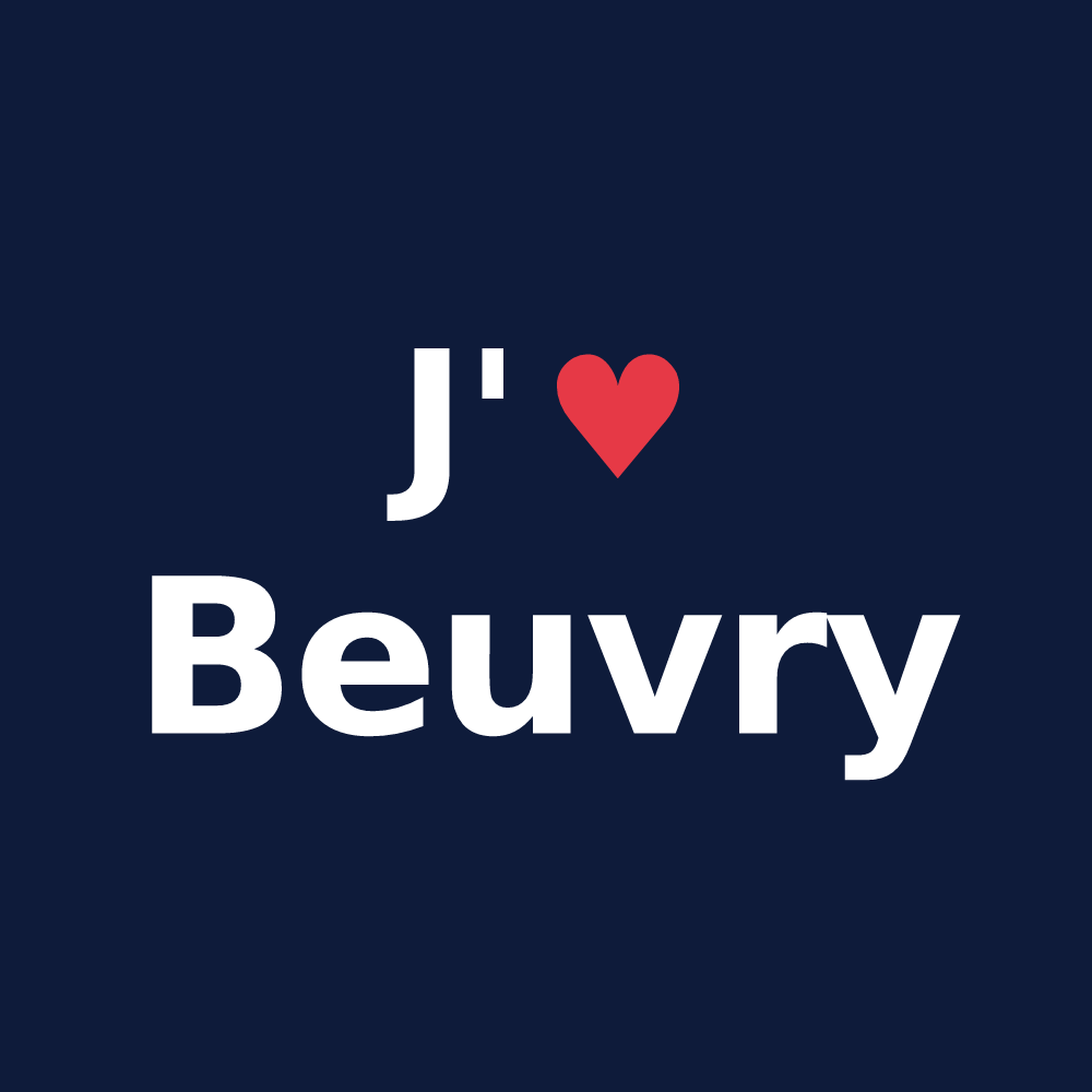 T-shirt personnalisé Beuvry — design J'aime Beuvry