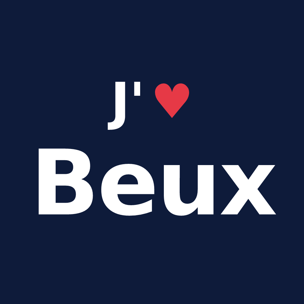 T-shirt personnalisé Beux — design J'aime Beux