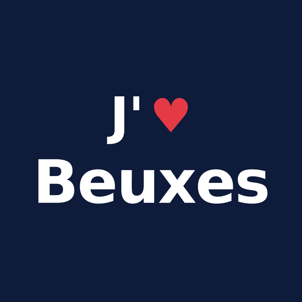 T-shirt personnalisé Beuxes — design J'aime Beuxes