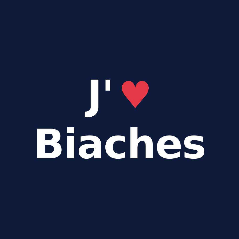 T-shirt personnalisé Biaches — design J'aime Biaches