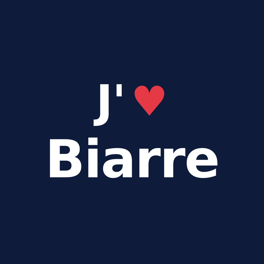T-shirt personnalisé Biarre — design J'aime Biarre