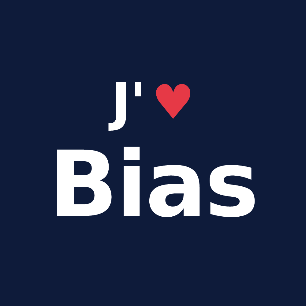 T-shirt personnalisé Bias — design J'aime Bias