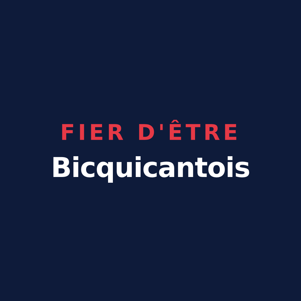 T-shirt « Fier d'être Bicquicantois » — design pour Bicqueley