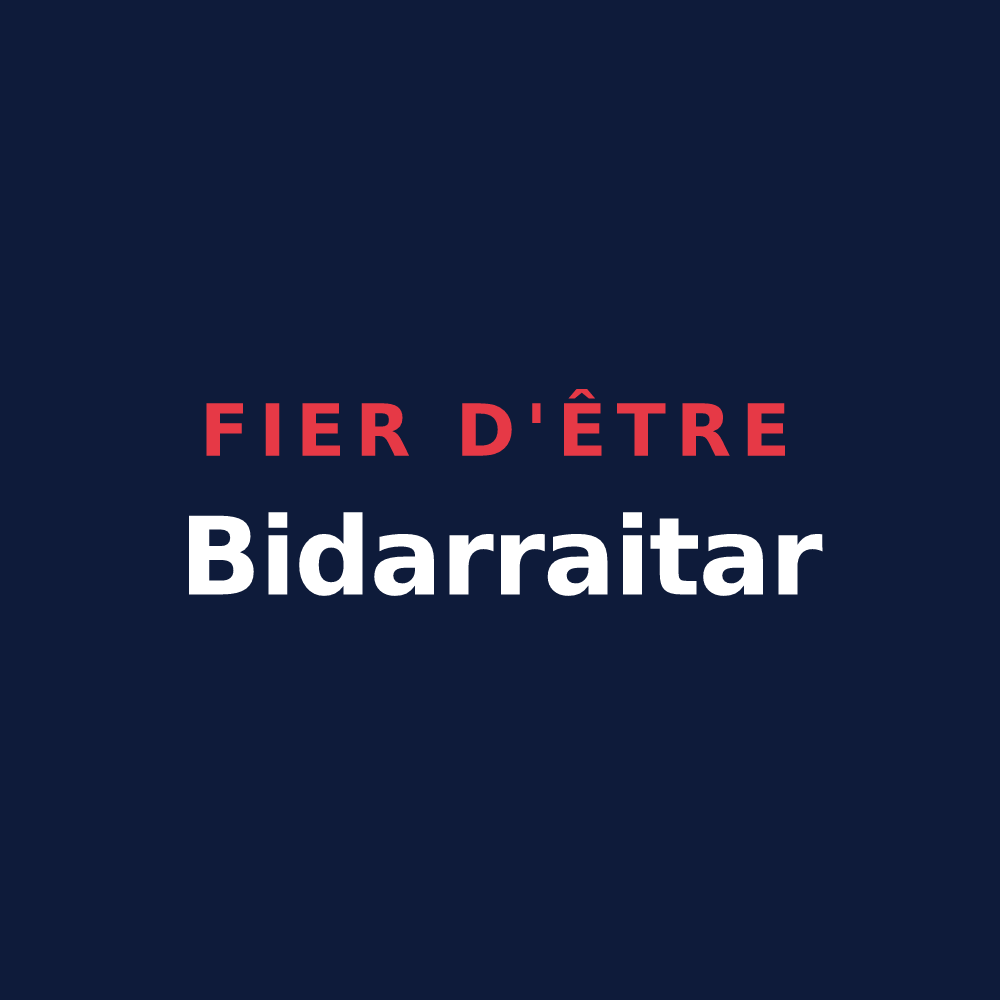 T-shirt « Fier d'être Bidarraitar » — design pour Bidarray