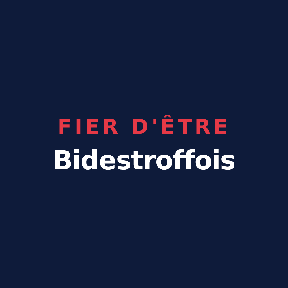 T-shirt « Fier d'être Bidestroffois » — design pour Bidestroff