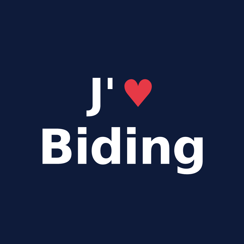 T-shirt personnalisé Biding — design J'aime Biding