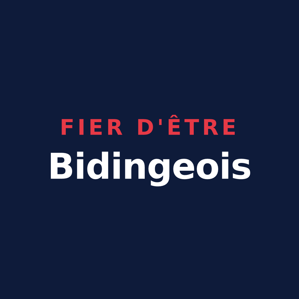 T-shirt « Fier d'être Bidingeois » — design pour Biding