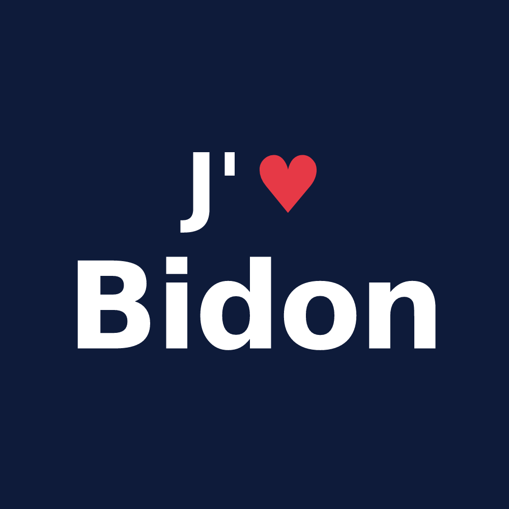 T-shirt personnalisé Bidon — design J'aime Bidon