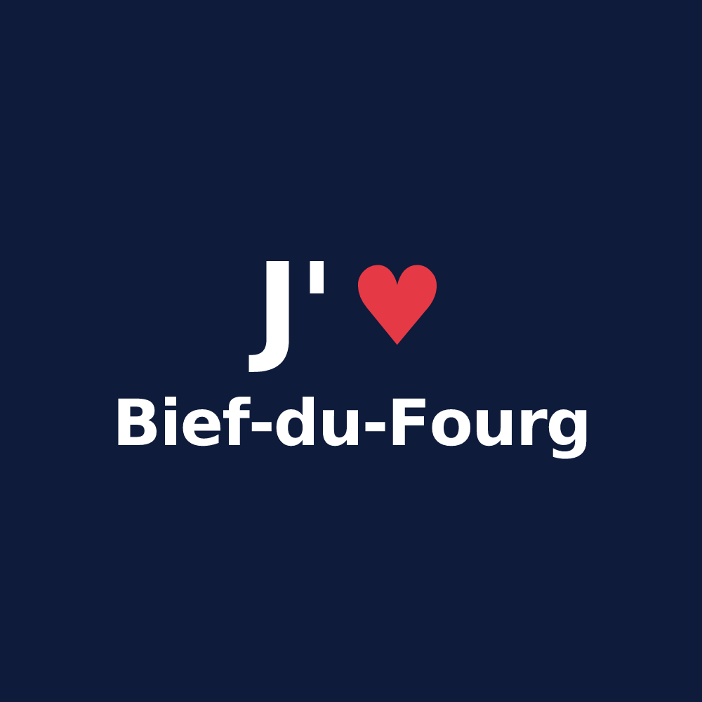 T-shirt personnalisé Bief-du-Fourg — design J'aime Bief-du-Fourg