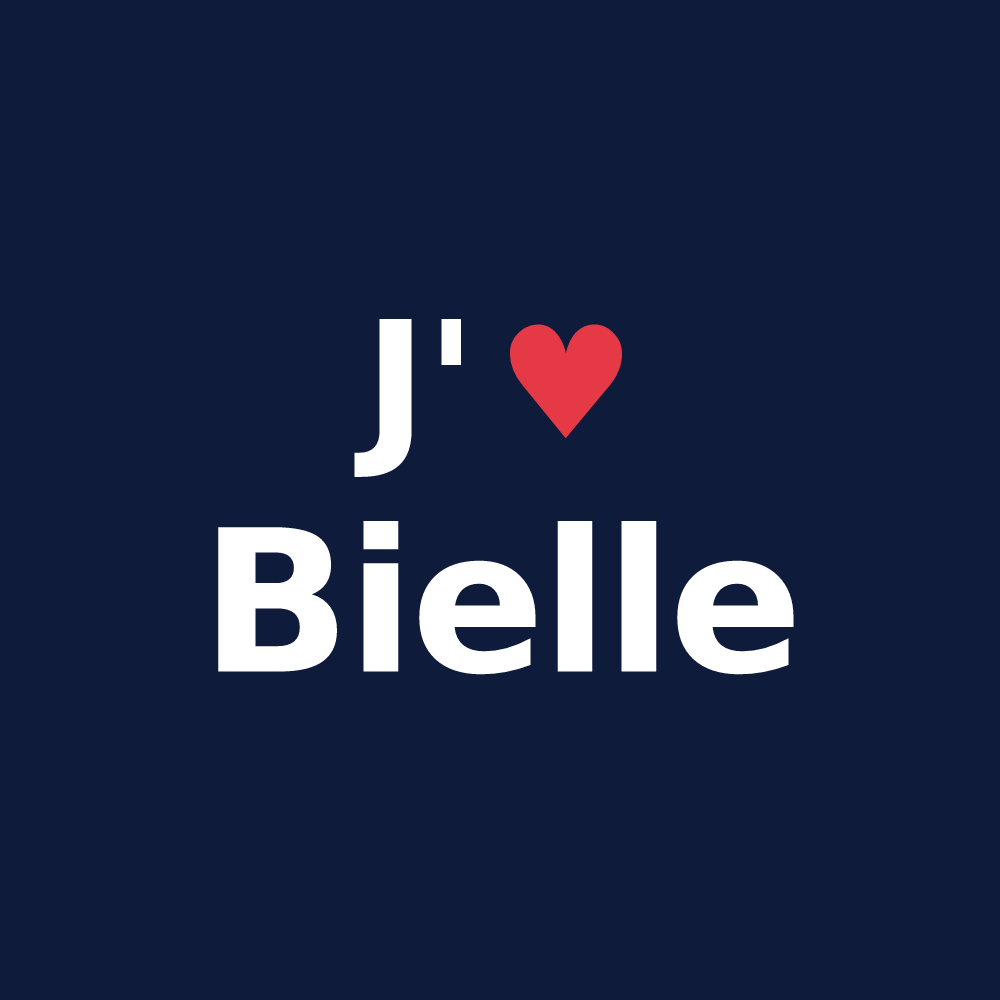 T-shirt personnalisé Bielle — design J'aime Bielle