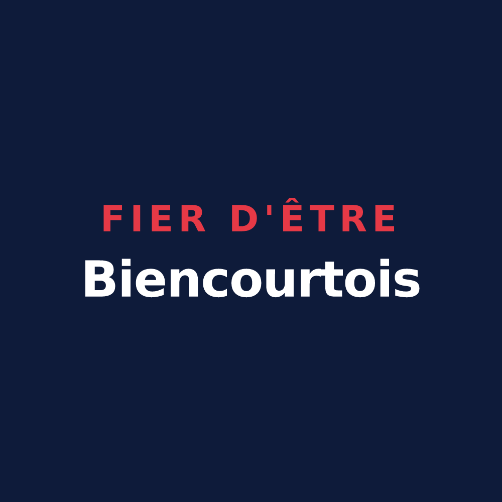 T-shirt « Fier d'être Biencourtois » — design pour Biencourt-sur-Orge
