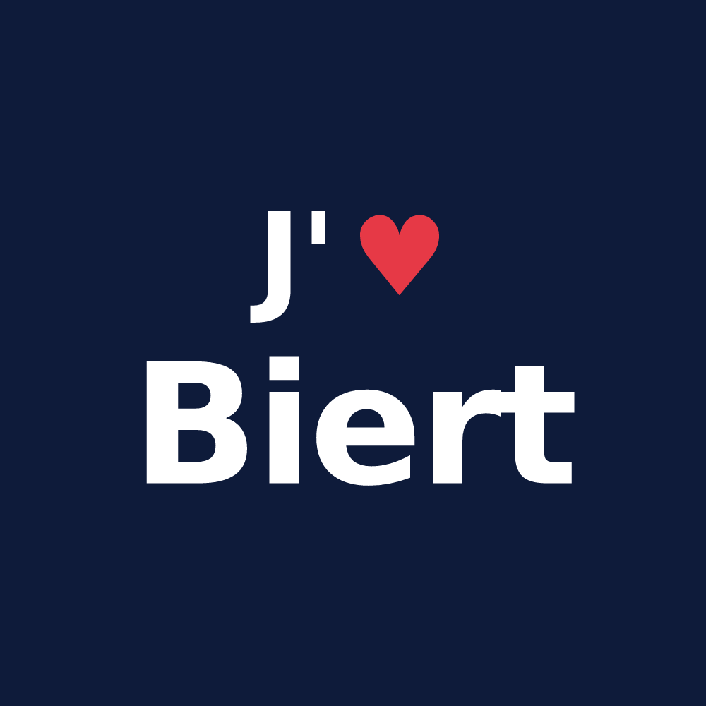 T-shirt personnalisé Biert — design J'aime Biert