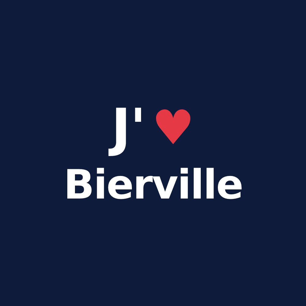 T-shirt personnalisé Bierville — design J'aime Bierville