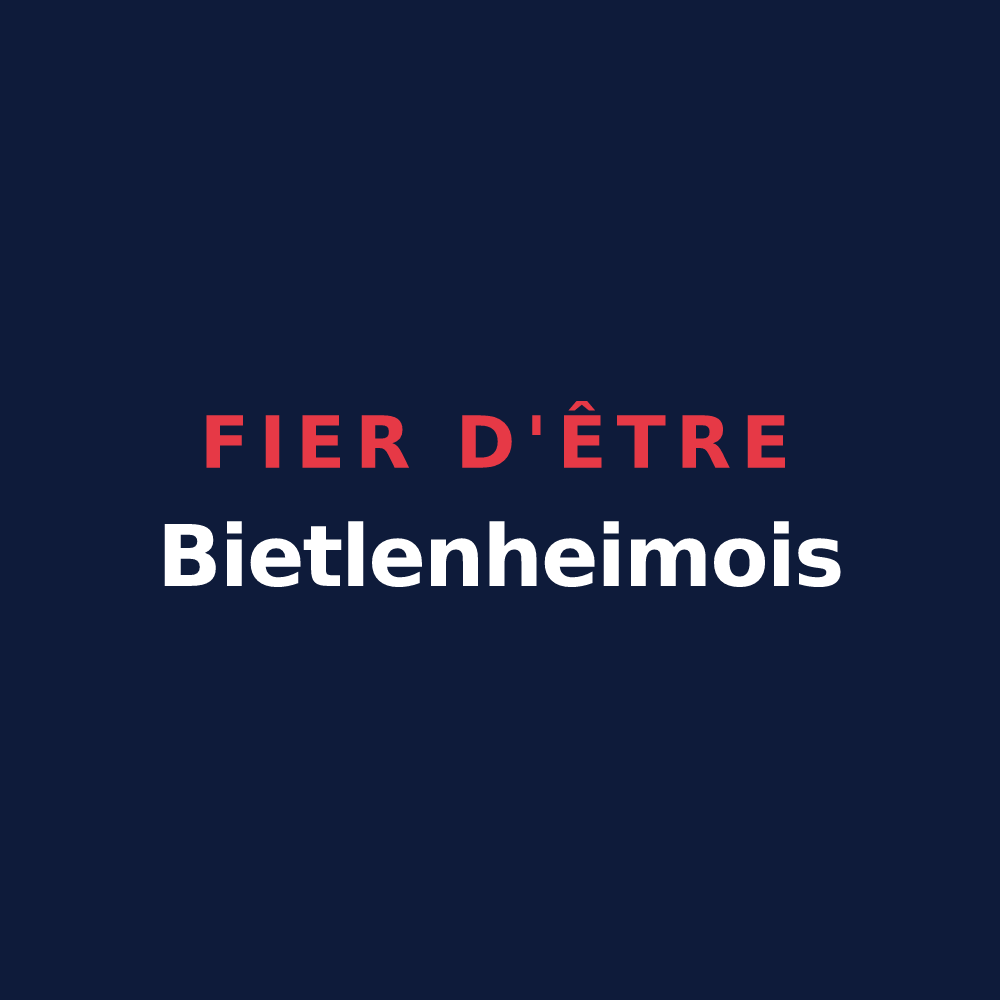 T-shirt « Fier d'être Bietlenheimois » — design pour Bietlenheim