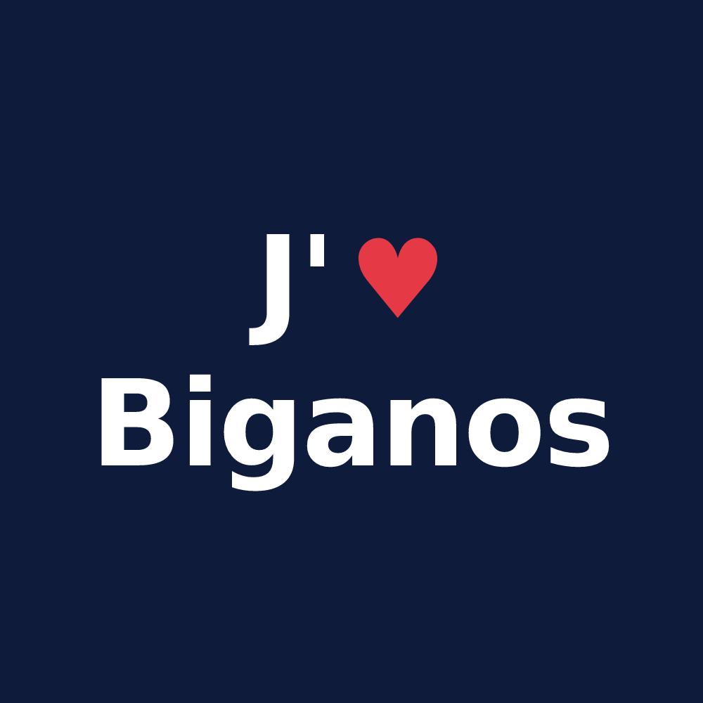 T-shirt personnalisé Biganos — design J'aime Biganos