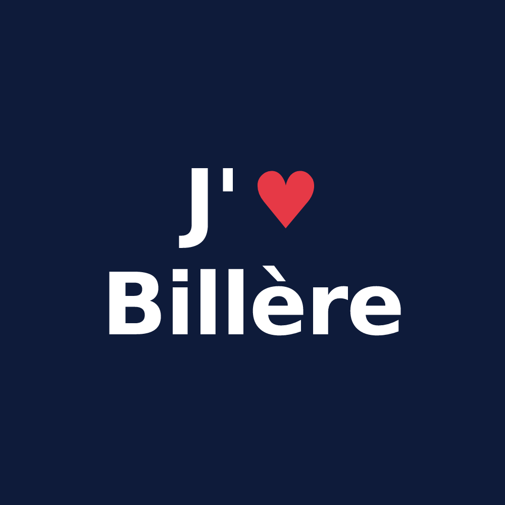 T-shirt personnalisé Billère — design J'aime Billère