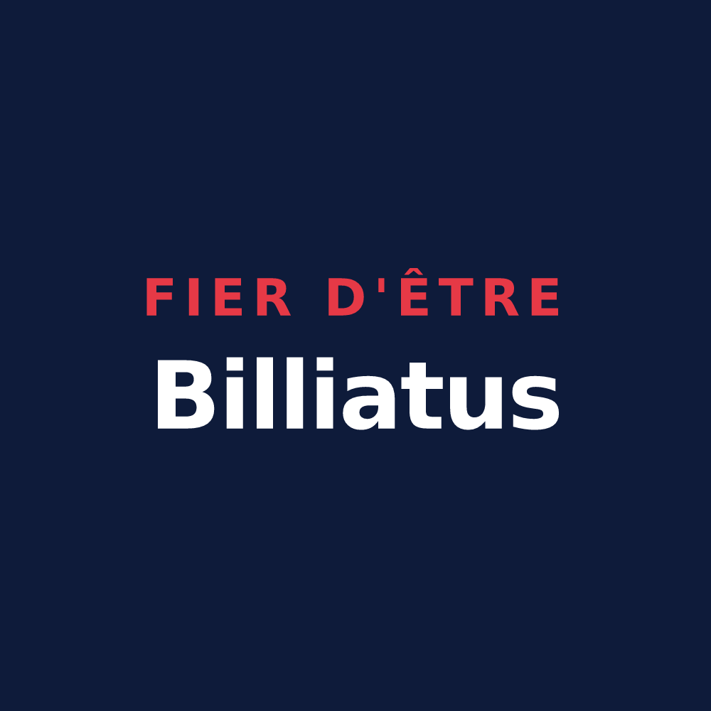T-shirt « Fier d'être Billiatus » — design pour Billiat