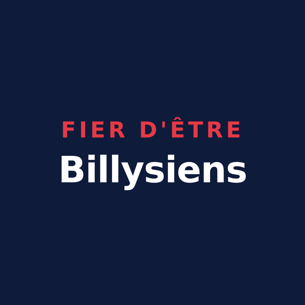 T-shirt « Fier d'être Billysiens » — design pour Billy-sur-Aisne