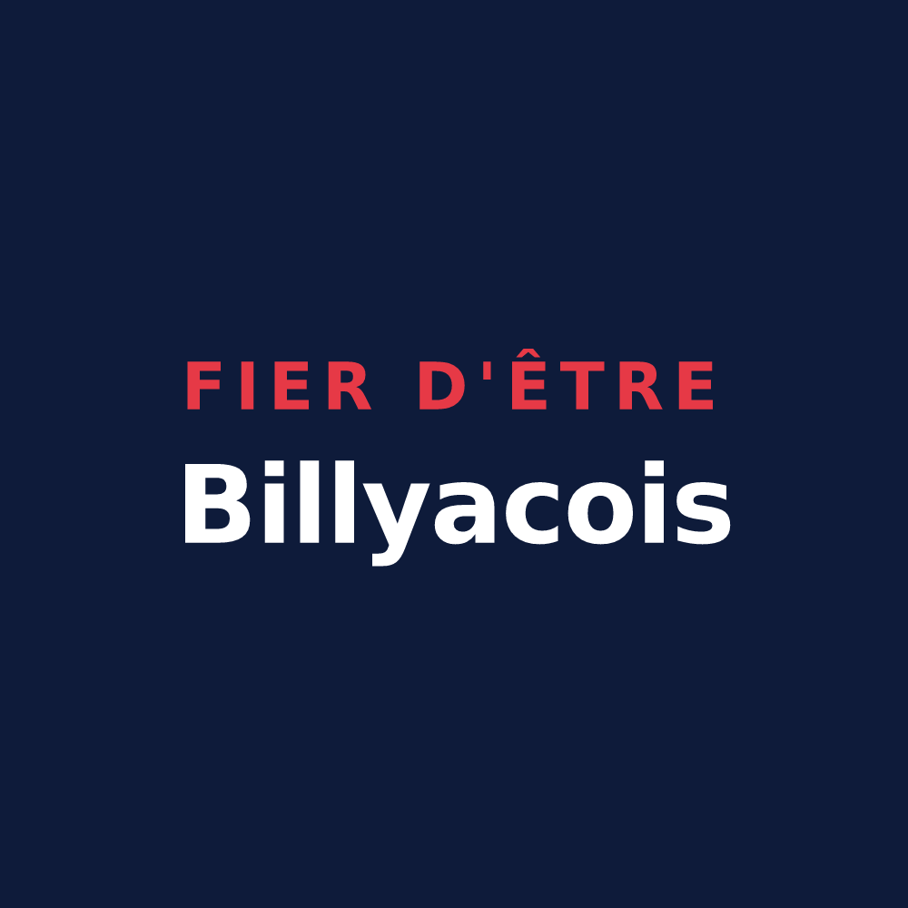 T-shirt « Fier d'être Billyacois » — design pour Billy-sur-Ourcq
