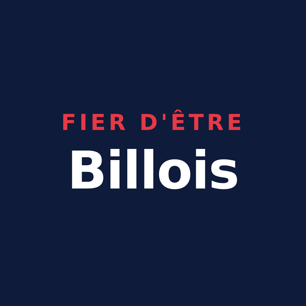 T-shirt « Fier d'être Billois » — design pour Billy