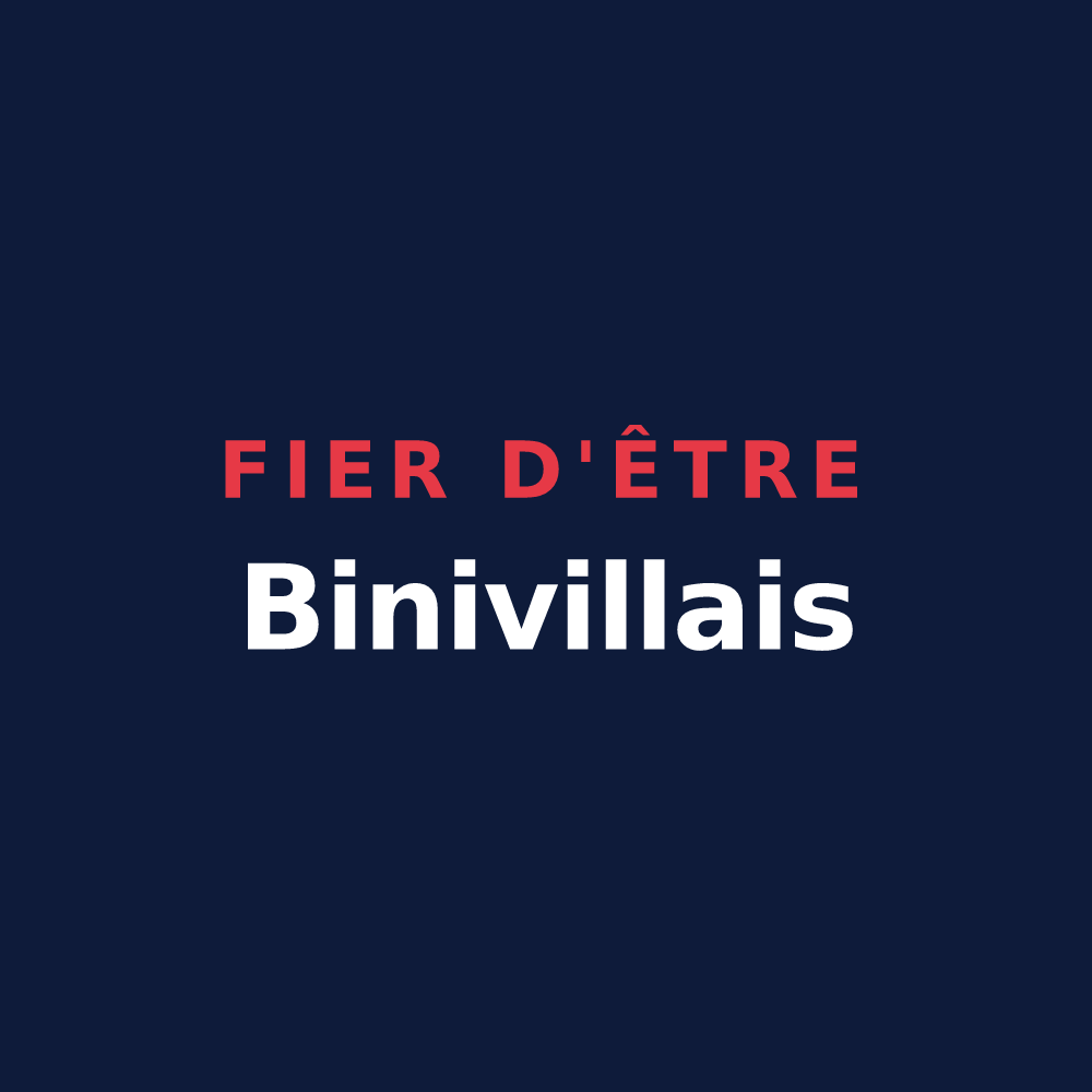T-shirt « Fier d'être Binivillais » — design pour Biniville