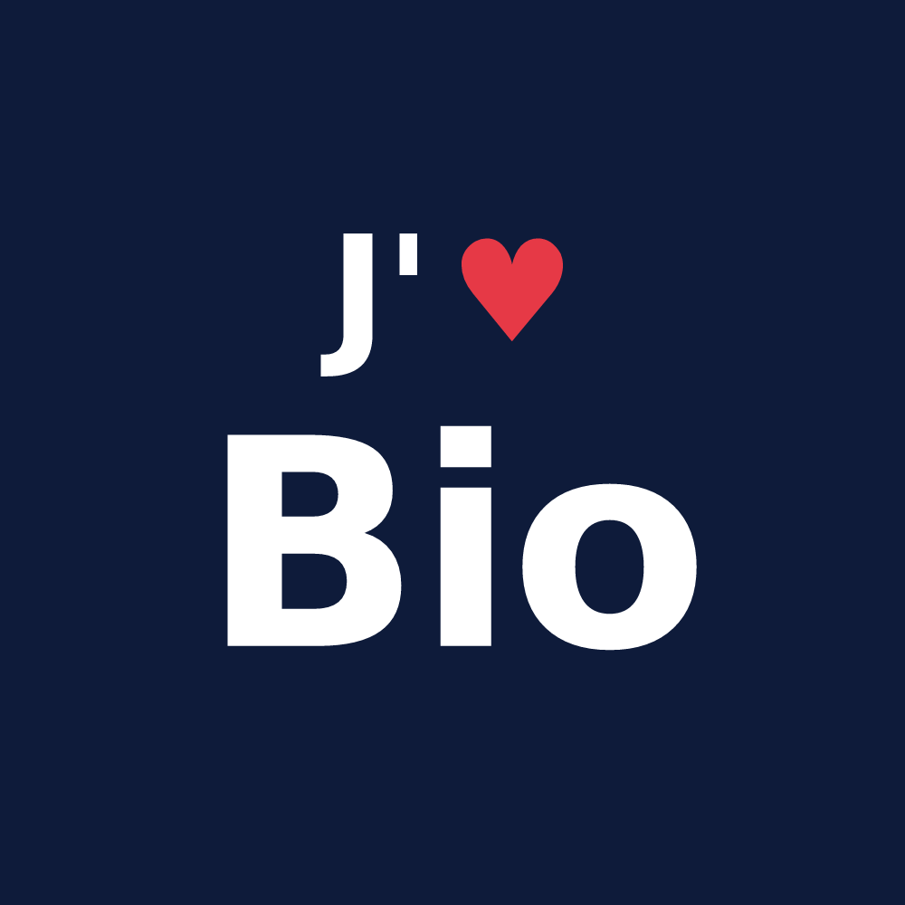 T-shirt personnalisé Bio — design J'aime Bio
