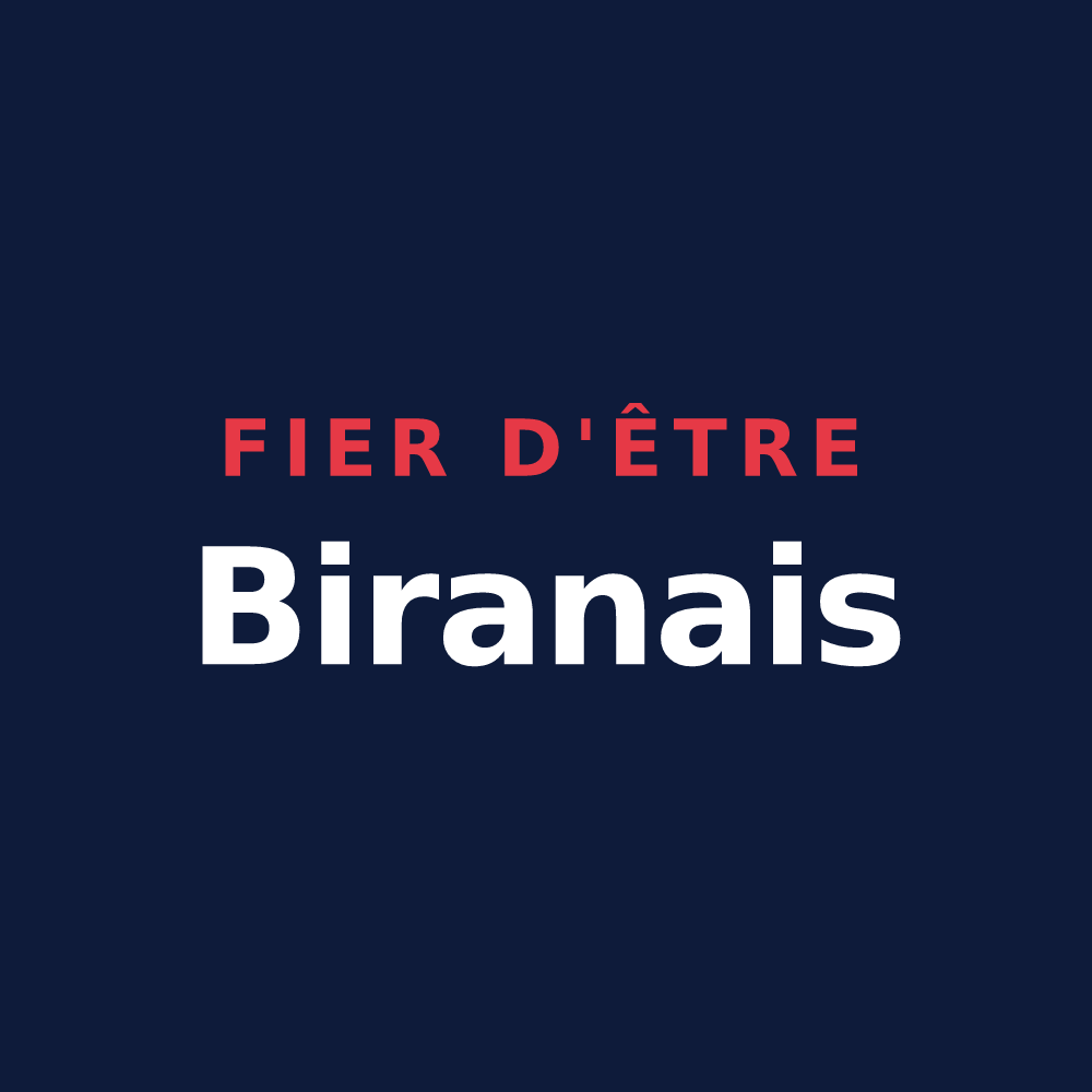 T-shirt « Fier d'être Biranais » — design pour Biran