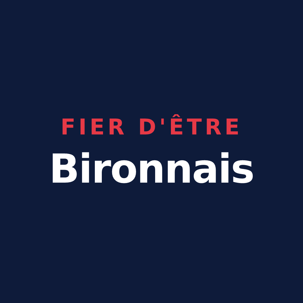 T-shirt « Fier d'être Bironnais » — design pour Biron