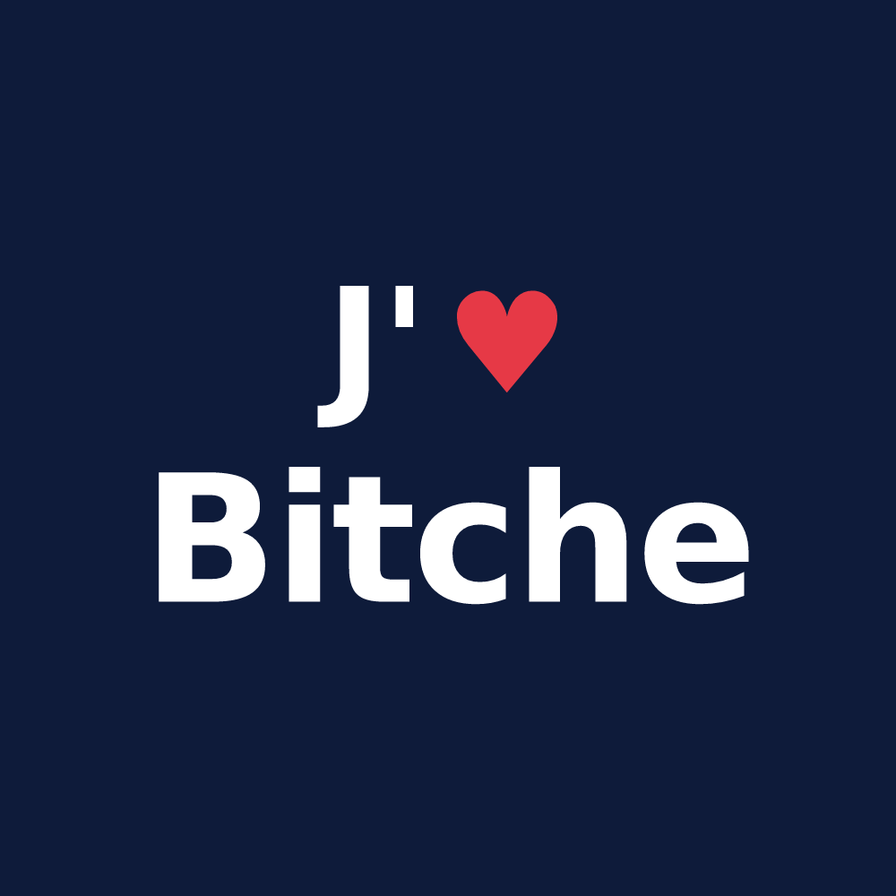 T-shirt personnalisé Bitche — design J'aime Bitche