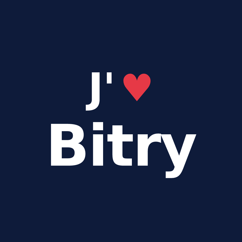 T-shirt personnalisé Bitry — design J'aime Bitry