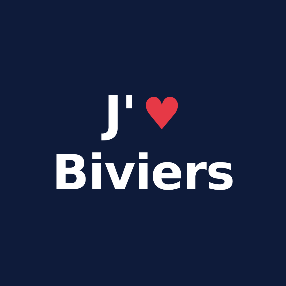 T-shirt personnalisé Biviers — design J'aime Biviers