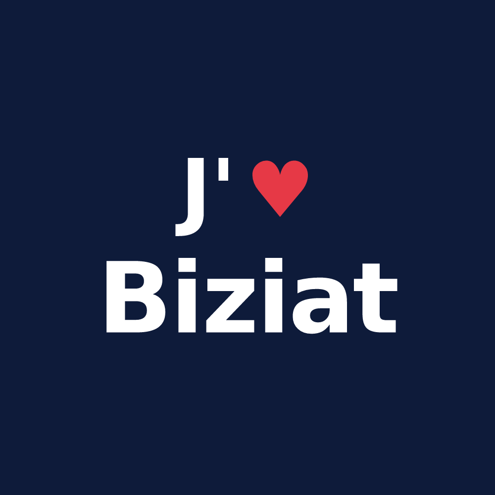T-shirt personnalisé Biziat — design J'aime Biziat