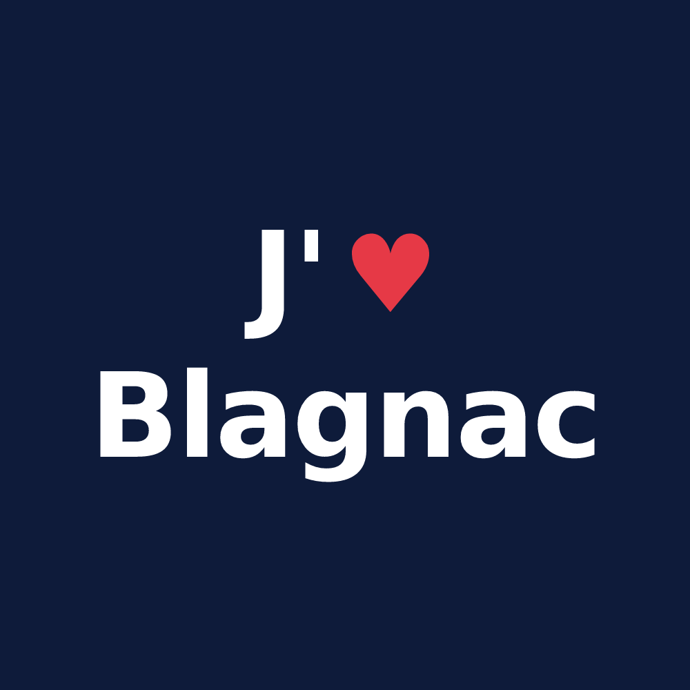 T-shirt personnalisé Blagnac — design J'aime Blagnac