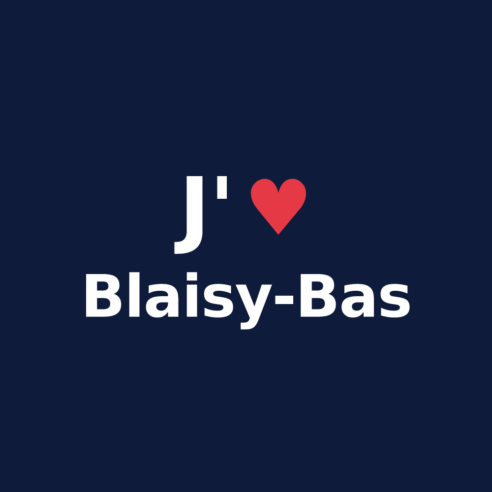 T-shirt personnalisé Blaisy-Bas — design J'aime Blaisy-Bas