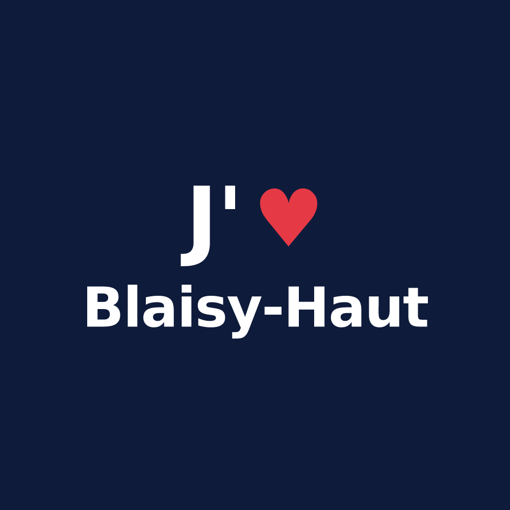 T-shirt personnalisé Blaisy-Haut — design J'aime Blaisy-Haut