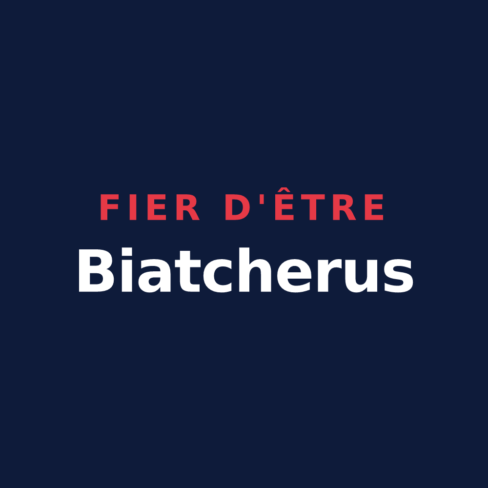 T-shirt « Fier d'être Biatcherus » — design pour Blancherupt