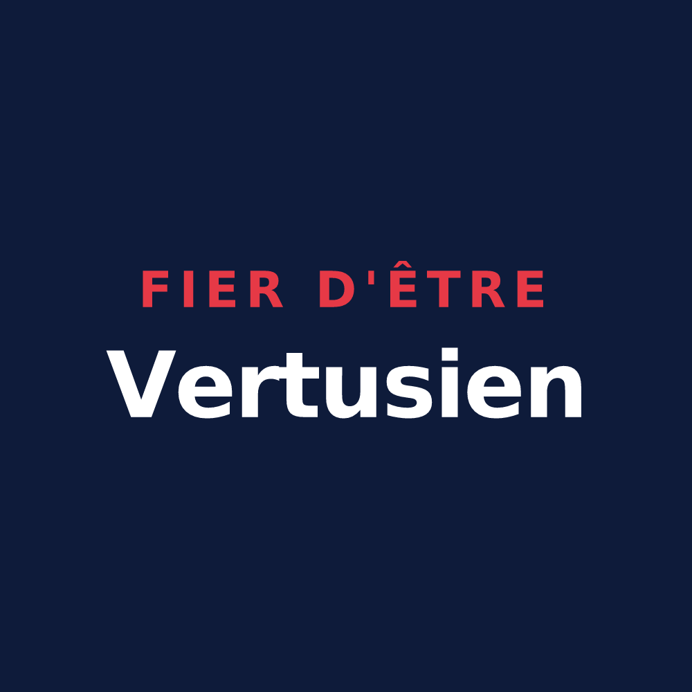 T-shirt « Fier d'être Vertusien » — design pour Blancs-Coteaux
