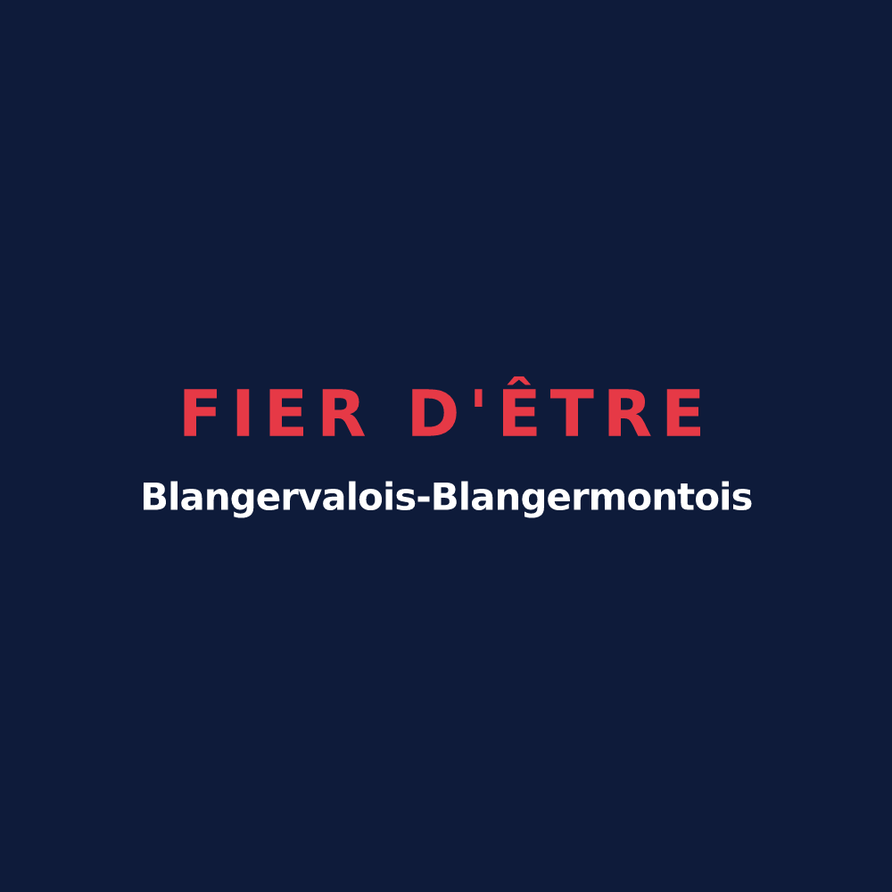 T-shirt « Fier d'être Blangervalois-Blangermontois » — design pour Blangerval-Blangermont