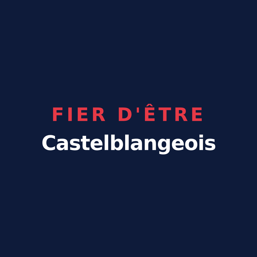T-shirt « Fier d'être Castelblangeois » — design pour Blangy-le-Château