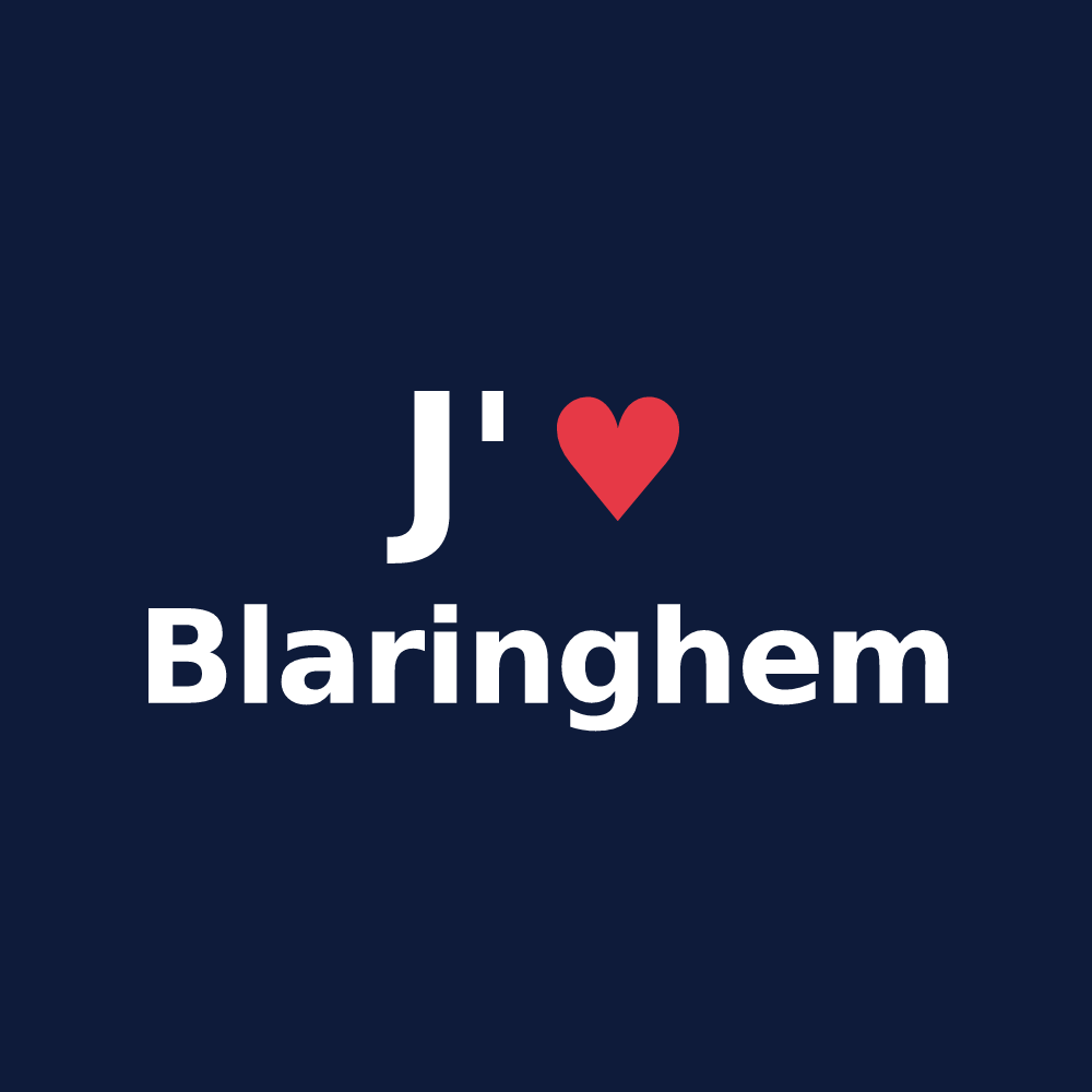 T-shirt personnalisé Blaringhem — design J'aime Blaringhem