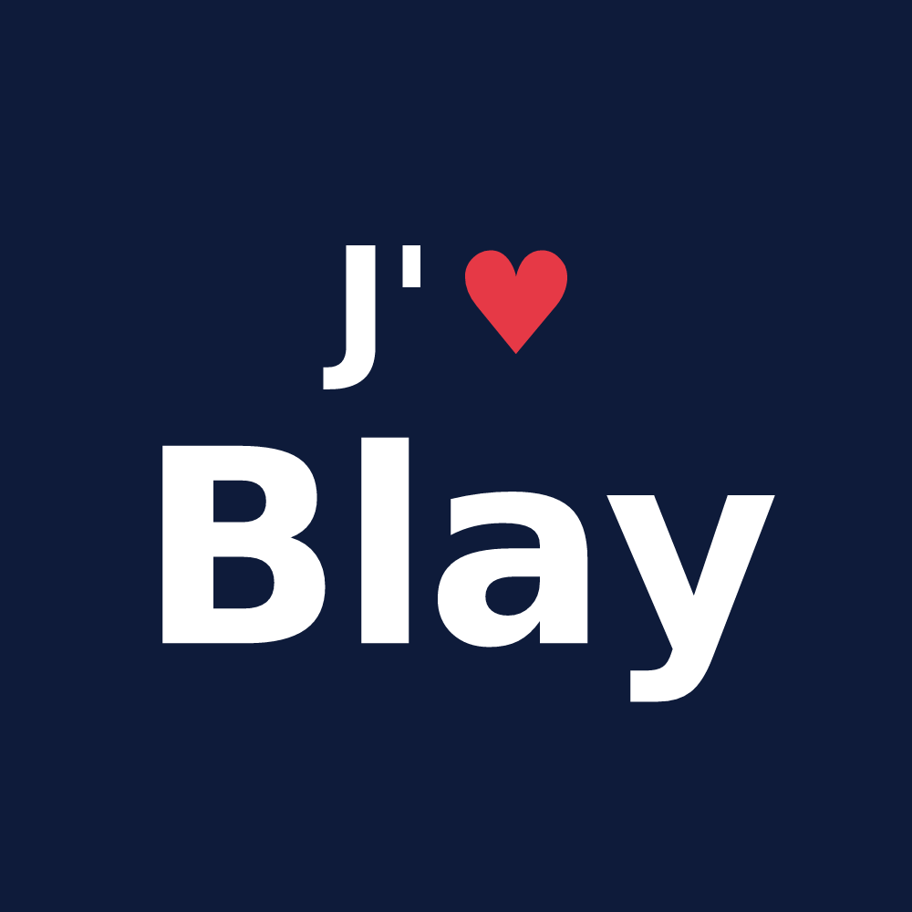 T-shirt personnalisé Blay — design J'aime Blay