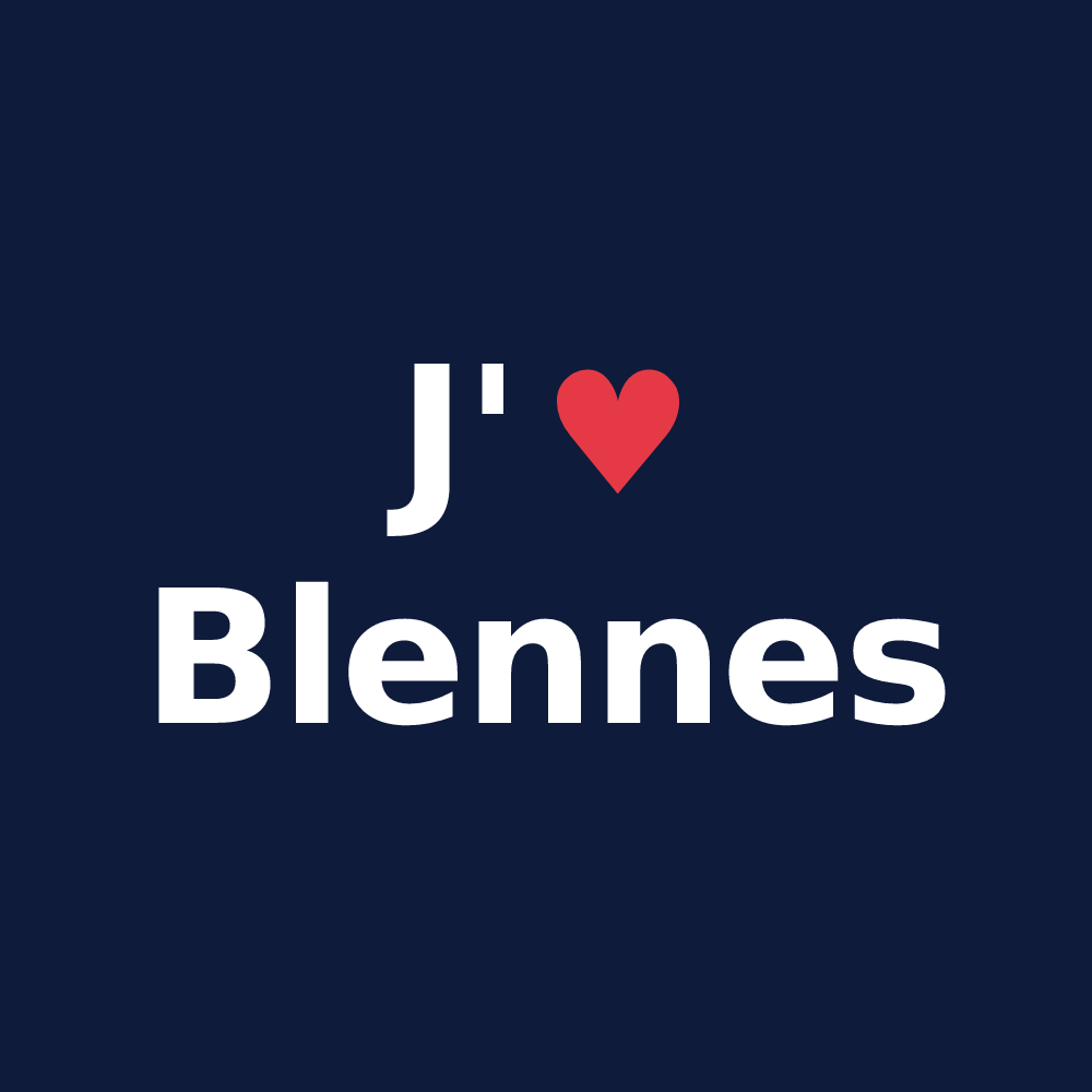 T-shirt personnalisé Blennes — design J'aime Blennes