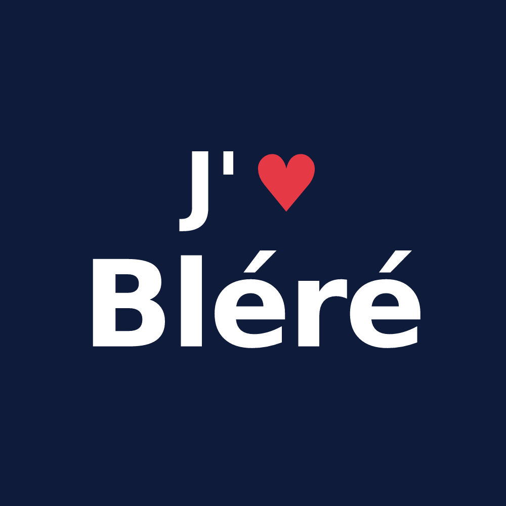 T-shirt personnalisé Bléré — design J'aime Bléré