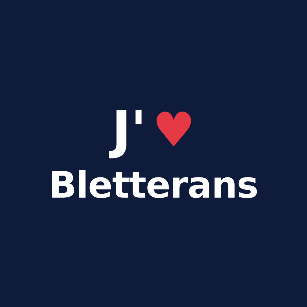 T-shirt personnalisé Bletterans — design J'aime Bletterans