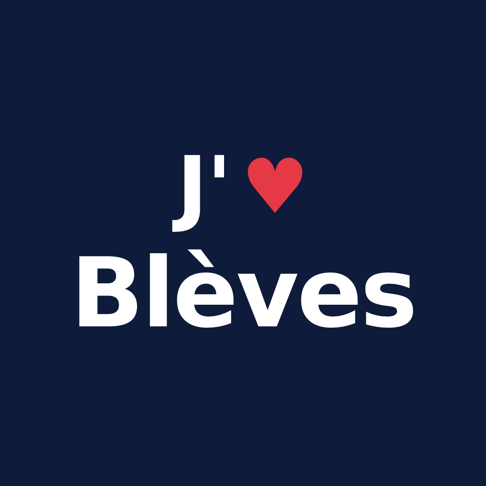 T-shirt personnalisé Blèves — design J'aime Blèves